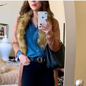 NWT buddy love fur cardigan